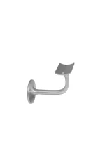WINDSOR - SOLID BRASS BANNISTER BRACKETS - 75MM PROJECTION - CURVED MOUNT- ROUND ROSE (5167) - Image 13