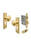 WINDSOR SUTTON KNOB ON SQUARE LONG PLATE SETS -  3013 / 3014 / 3015