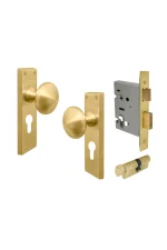 WINDSOR SUTTON KNOB ON SQUARE LONG PLATE SETS -  3013 / 3014 / 3015