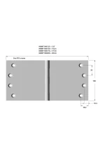 BRASS WIDE THROW HINGES - Image 4