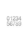 ELEMENTS ADHESIVE MODERN NUMBERS - 100MM