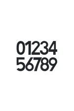 ELEMENTS STAINLESS STEEL NUMBERS - REAR FIX - 100MM - 5468 - Image 2
