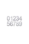 ELEMENTS STAINLESS STEEL NUMBERS - REAR FIX - 150MM - 5369
