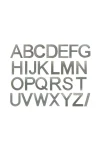 ELEMENTS ADHESIVE MODERN LETTERS -  76mm - 5371
