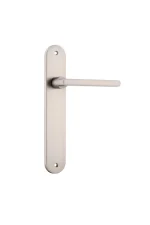 Baltimore-14726-Satin-Nickel-Oval-Backplate-Lever