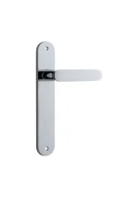 Bronte-11764-Polished-Chrome-Oval-Backplate-Lever.