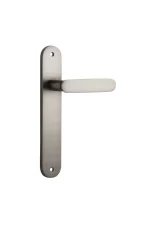 Bronte-14764-Satin-Nickel-Oval-Backplate-Lever