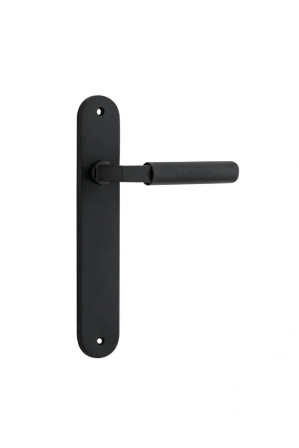 Brunswick-12768-Matt-Black-Oval-Backplate-Lever.