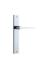 Como-11754-Polished-Chrome-Rectangular-Backplate-Lever