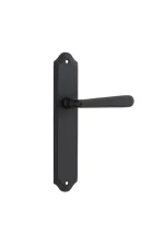 Copenhagen-12874-Matt-Black-Shouldered-Backplate-Lever