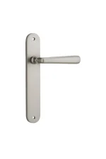 Copenhagen-14876-Satin-Nickel-Oval-Backplate-Lever.