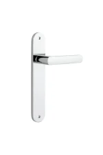 Osaka-11864-Polished-Chrome-Oval-Backplate-Lever