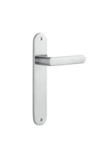 Osaka-12364-Brushed-Chrome-Oval-Backplate-Lever