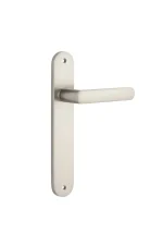 Osaka-14864-Satin-Nickel-Oval-Backplate-Lever
