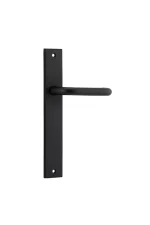 Oslo-12844-Matt-Black-Rectangular-Backplate-Lever