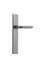 Oslo-13844-Distressed-Nickel-Rectangular-Backplate-Lever