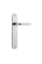Oslo-14346-Polished-Nickel-Oval-Backplate-Lever