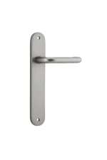 Oslo-14846-Satin-Nickel-Oval-Backplate-Lever.