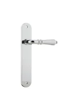Sarlat-11724-Polished-Chrome-Oval-Backplate-Lever