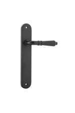 Sarlat-12724-Matt-Black-Oval-Backplate-Lever