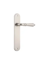 Sarlat-14724-Satin-Nickel-Oval-Backplate-Lever