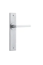 Baltimore-12282-Brushed-Chrome-Chamfered-Backplate-Lever.