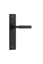 Berlin-12794-Matt-Black-Chamfered-Backplate-Lever.