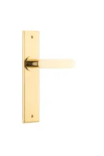 Bronte-10284-Polished-Brass-Chamfered-Backplate-Lever