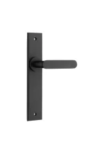 Bronte-12784-Matt-Black-Chamfered-Backplate-Lever