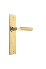 Brunswick-16296-Brushed-Gold-PVD-Chamfered-Backplate-Lever