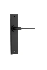 Como-12758-Matt-Black-Chamfered-Backplate-Lever