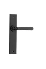 Copenhagen-12880-Matt-Black-Chamfered-Backplate-Lever