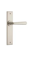 Copenhagen-14880-Satin-Nickel-Chamfered-Backplate-Lever
