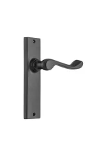 Fremantle-9616-Matt-Black-Long-Backplate-Lever-Passage