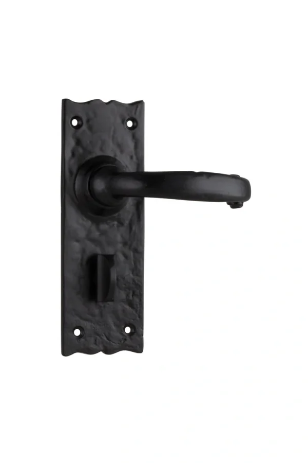 Gloucester-1804P-Matt-Black-Long-Backplate-Lever-Privacy
