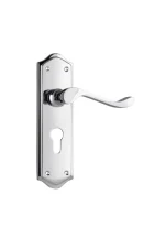 Henley-0874E-Chrome-Plated-Long-Backplate-Lever-Euro.