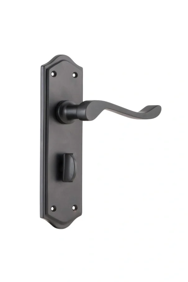 Henley-9614P-Matt-Black-Long-Backplate-Lever-Privacy