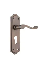 Henley-9707E-Antique-Brass-Long-Backplate-Lever-Euro