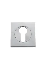 Iver-20025-Brushed-Chrome-Euro-Square-Escutcheons