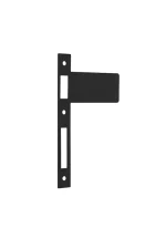 Iver-20133-Matt-Black-Extended-85mm-Strikers-H198xW122mm