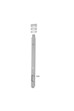 Iver-20335-Brushed-ChromeLocking-Flush-Bolt-400mm.