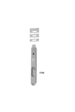Iver-20384-Brushed-Chrome-Locking-Flush-Bolt-200mm