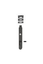 Iver-20385-Matt-Black-Locking-Flush-Bolt-200mm