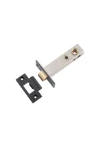 Iver-21491-Matt-Black-Hard-Sprung-Split-Cam-Tube-Latch-70mm-Backset