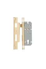 Iver-6028-Polished-Brass-Rebated-85mm-Euro-Mortice-Locks-45mm-Backset