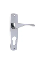 Mid-Century-0822E-Chrome-Plated-Long-Backplate-Lever-Euro