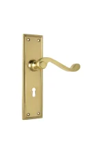 Milton-1004-Polished-Brass-Long-Backplate-Lever-Skeleton