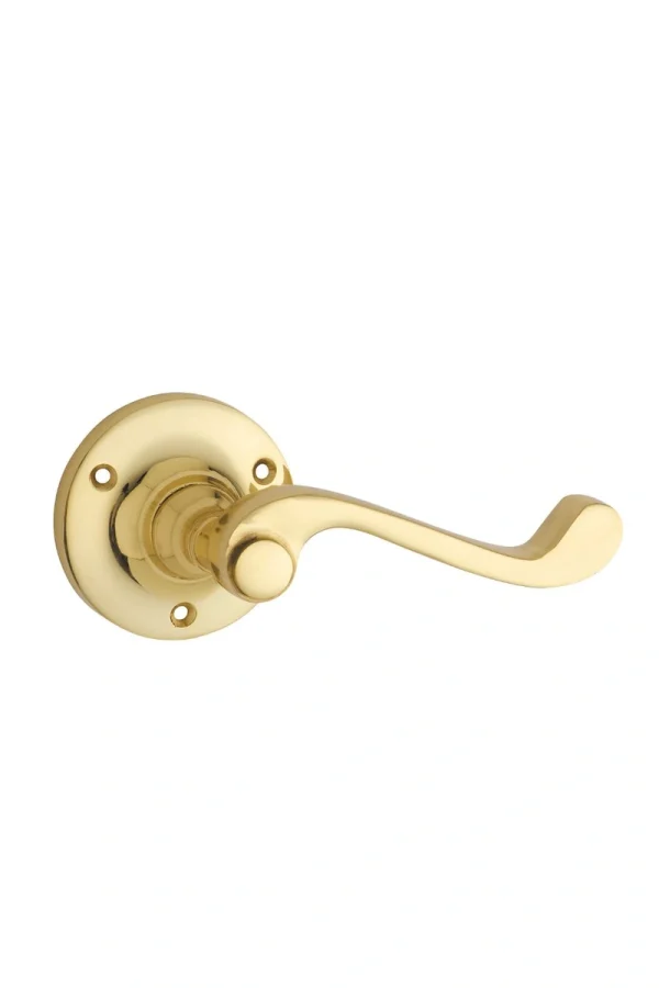 Milton-1007-Polished-Brass-Round-Rose-Lever
