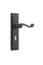 Milton-9611-Matt-Black-Long-Backplate-Lever-Skeleton