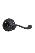 Milton-9613-Matt-Black-Round-Rose-Lever